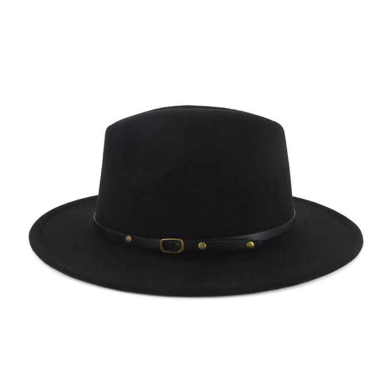Stylish Color-Block Fedora Hat for Trendy Jazz Lovers