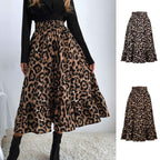 Womens Leopard Print Skirt
