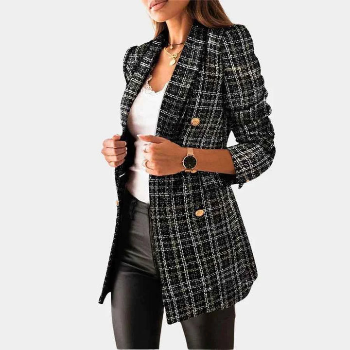 Elegant Women's Blazer - Stylish and Versatile Outerwear Black
