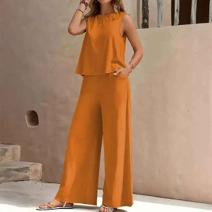 Women's Stylish Co-Ord Set Orange