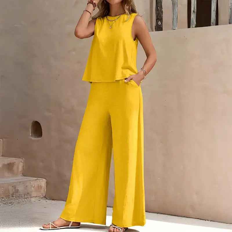 Women's Stylish Co-Ord Set Yellow