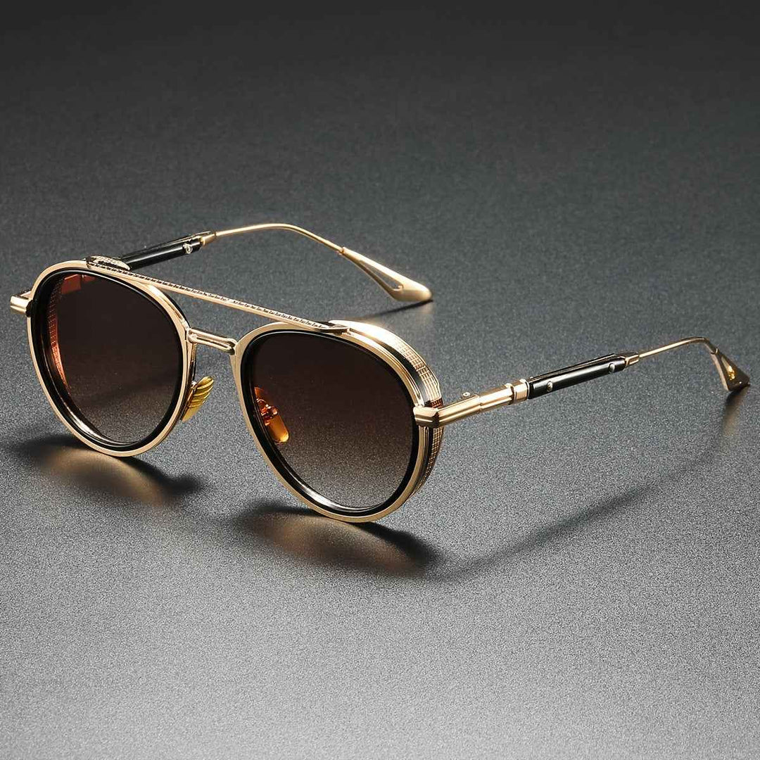 Retro Sunglasses for Men Brown