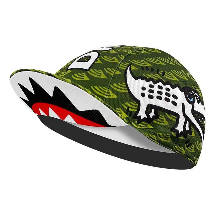 Streamlined Cycling Print Cap Dino Dash