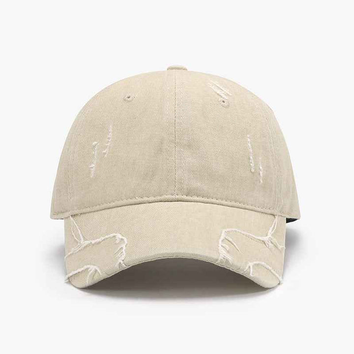Men's Baseball Street Face-looking Small Peaked Cap 24A141 Beige Adjustable
