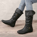 Danica | Women's Knee-High Boots with Side Zipper