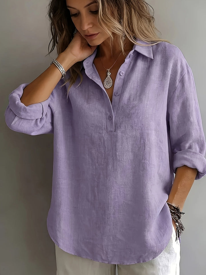 Women's Relaxed Collared Blouse