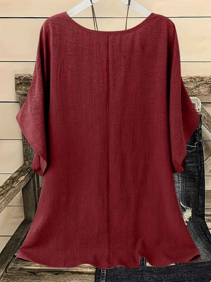 Women's Flowy Batwing Blouse
