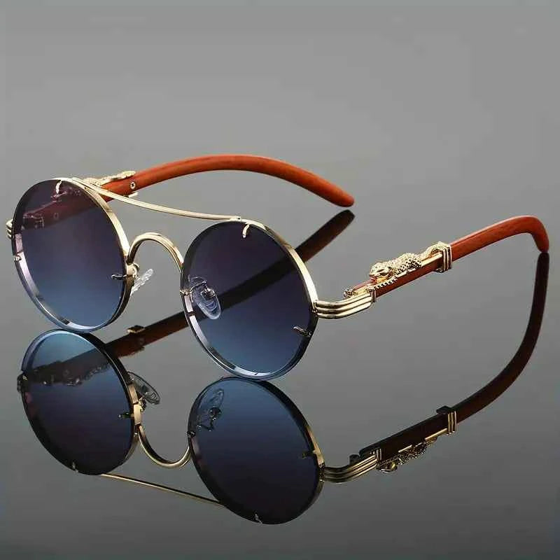 Stylish Designer-Inspired Sunglasses Blue Brown
