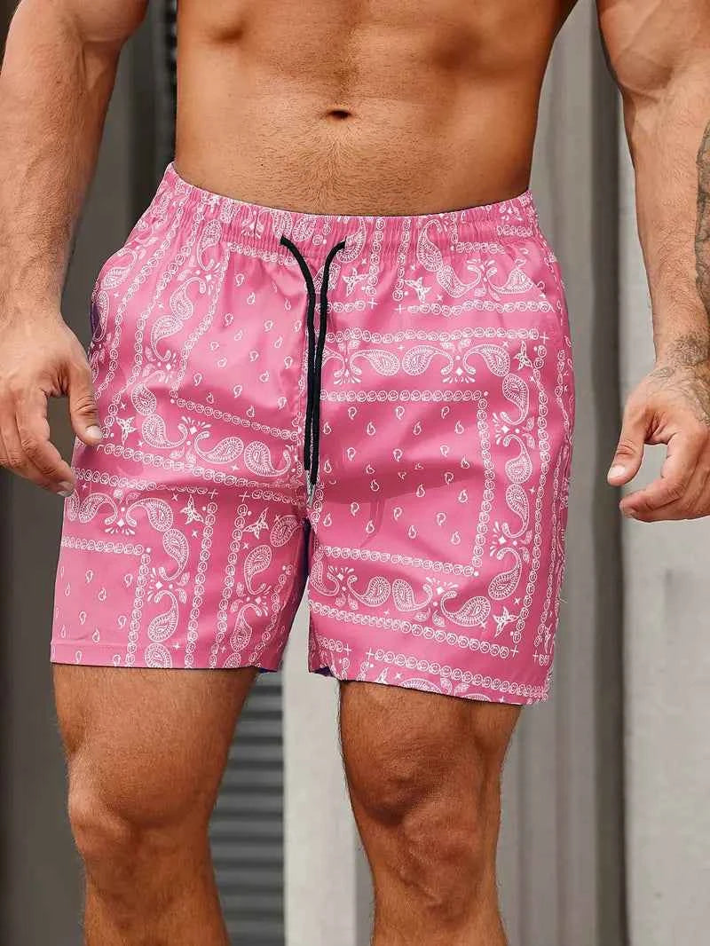 Ralph | Comfortable Swim Shorts for Men - Perfect for Summer Days Pink-red