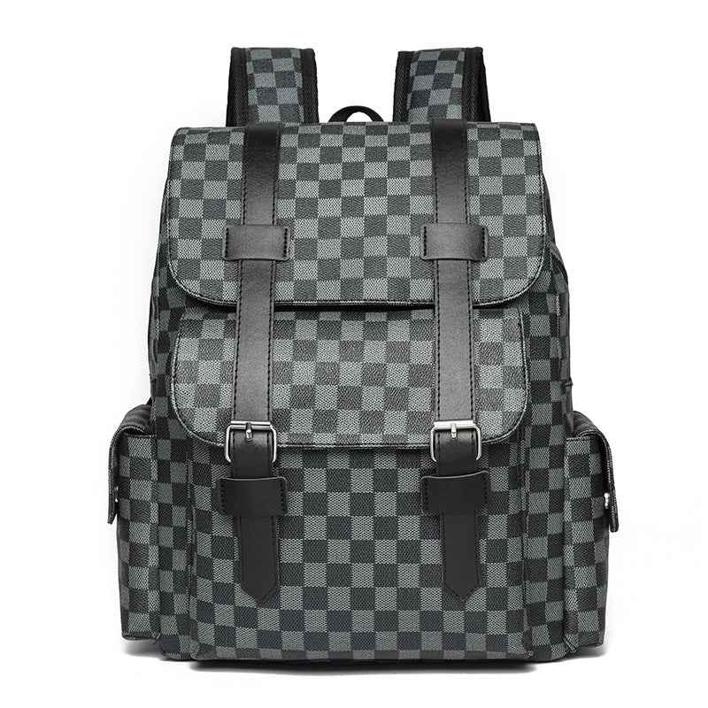 Checked Pattern Backpack