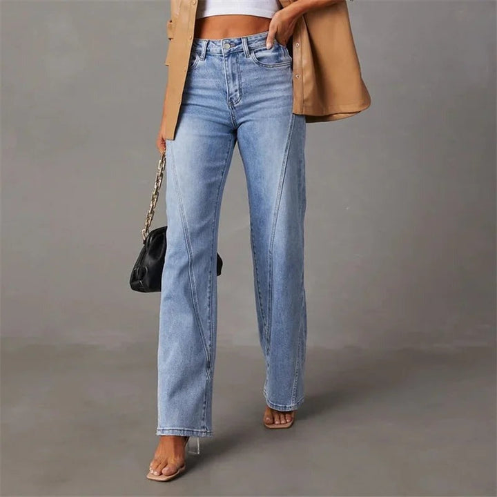 Eevi | Women's Wide Leg Denim Pants – Comfortable Fit