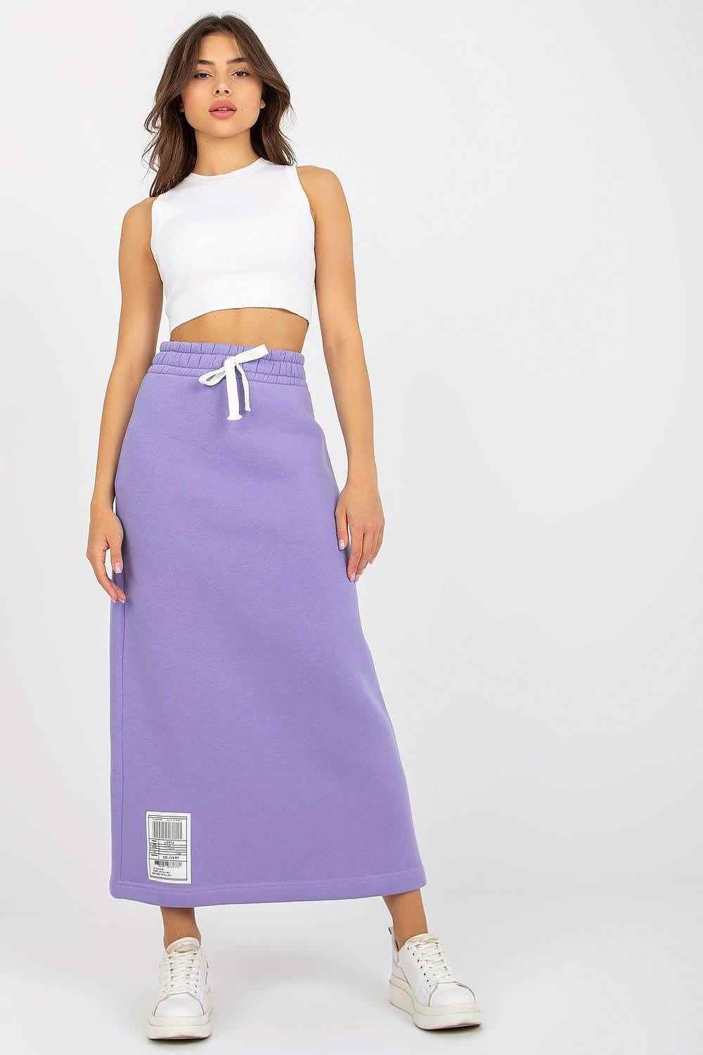 Women's Lavender Sweat Skirt L