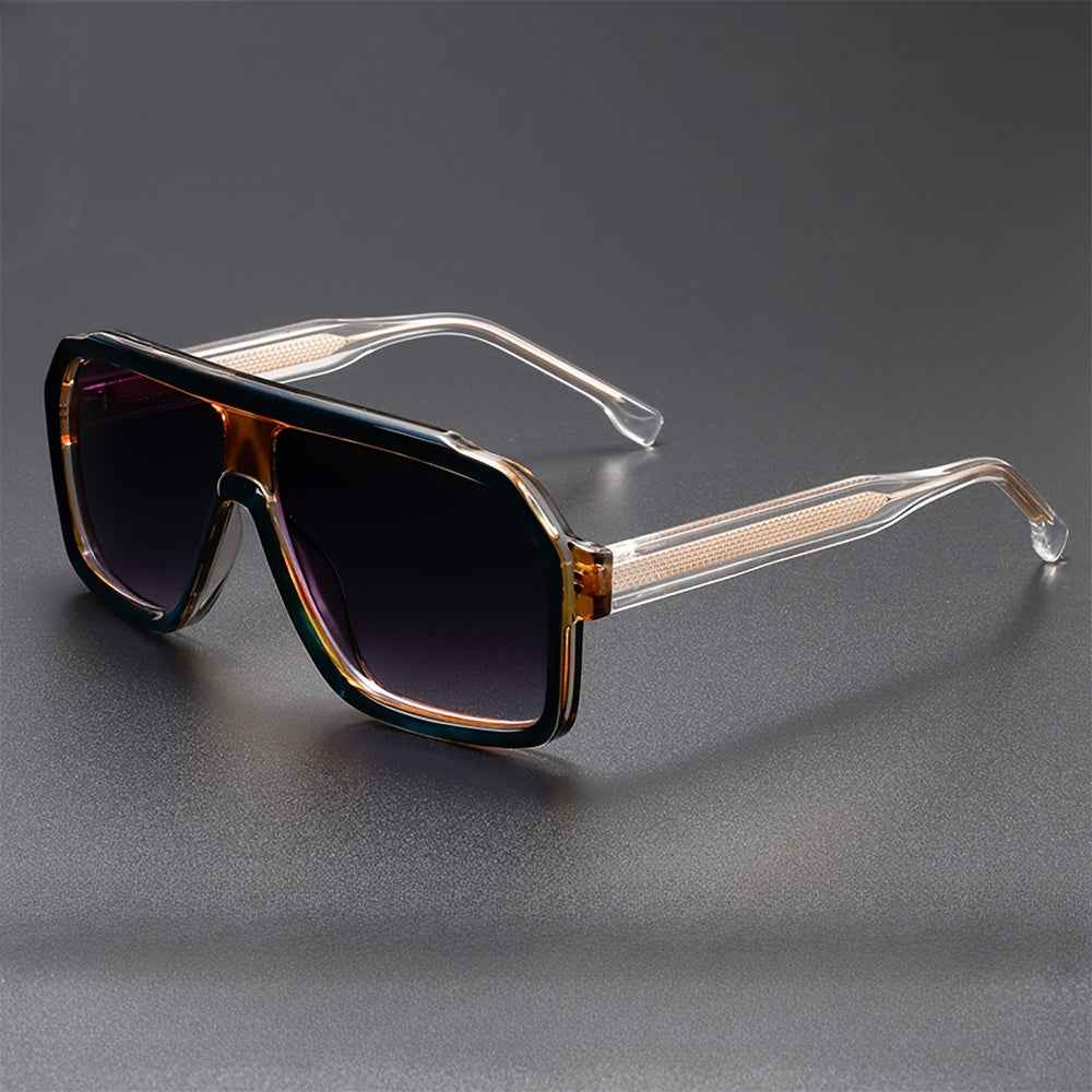 Large Shield Aviator Sunglasses