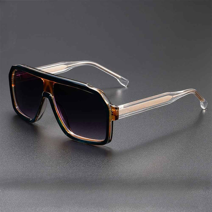 Large Shield Aviator Sunglasses