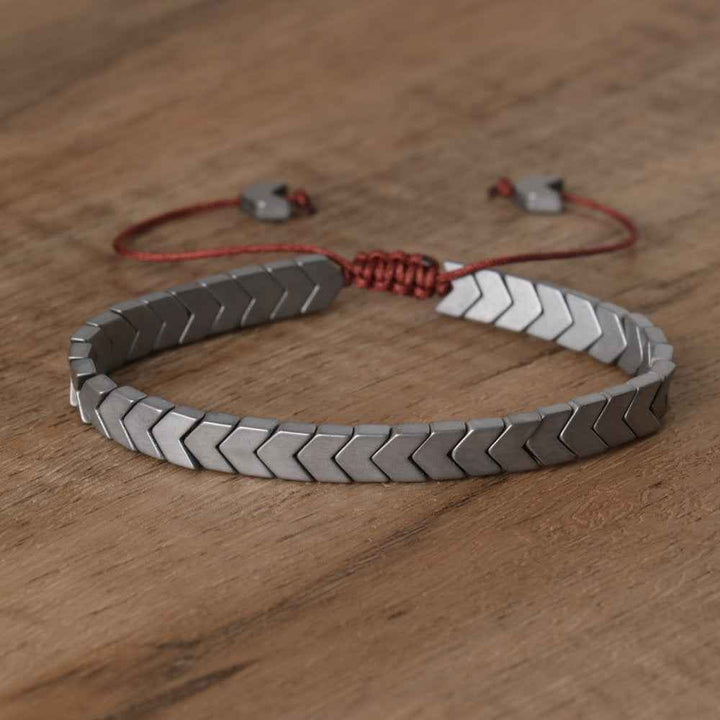 Stylish Hematite Beaded Bracelet for Wellness