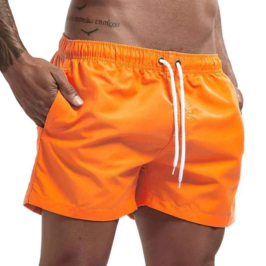 Men's Quick-Dry Swim Trunks Orange