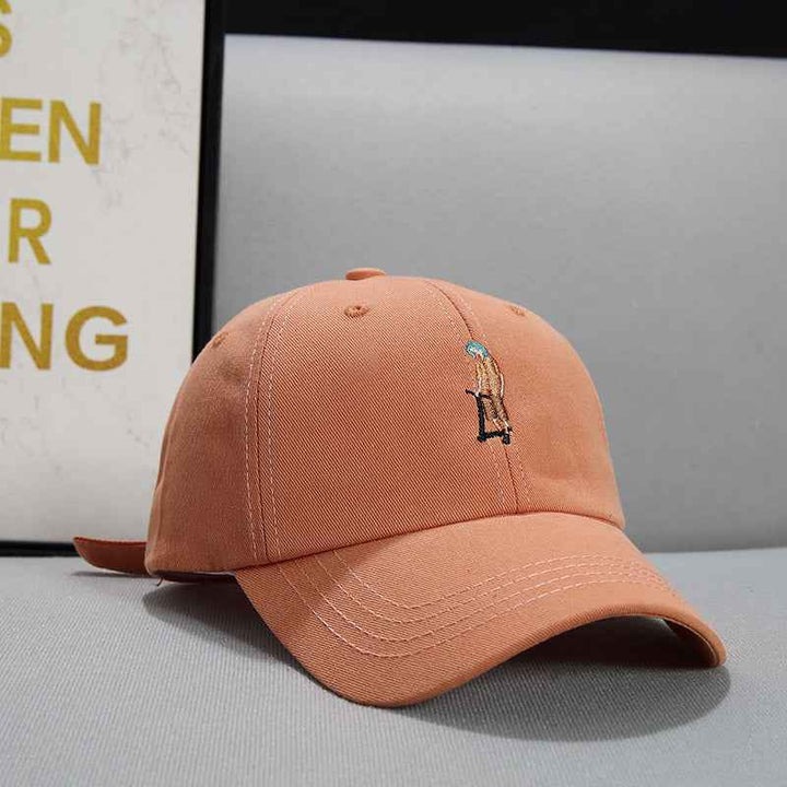 Face Displayed Small Letters Sun Visor Baseball Cap