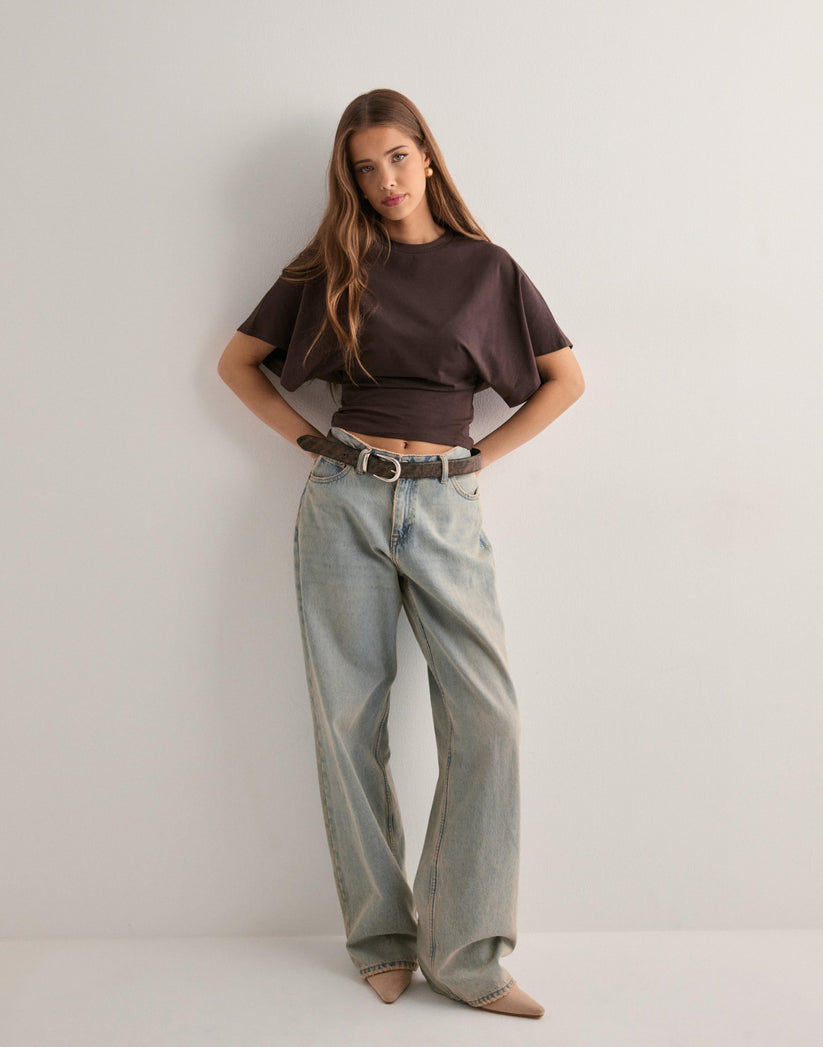Fern | Women's Oversized Casual T-Shirt Brown