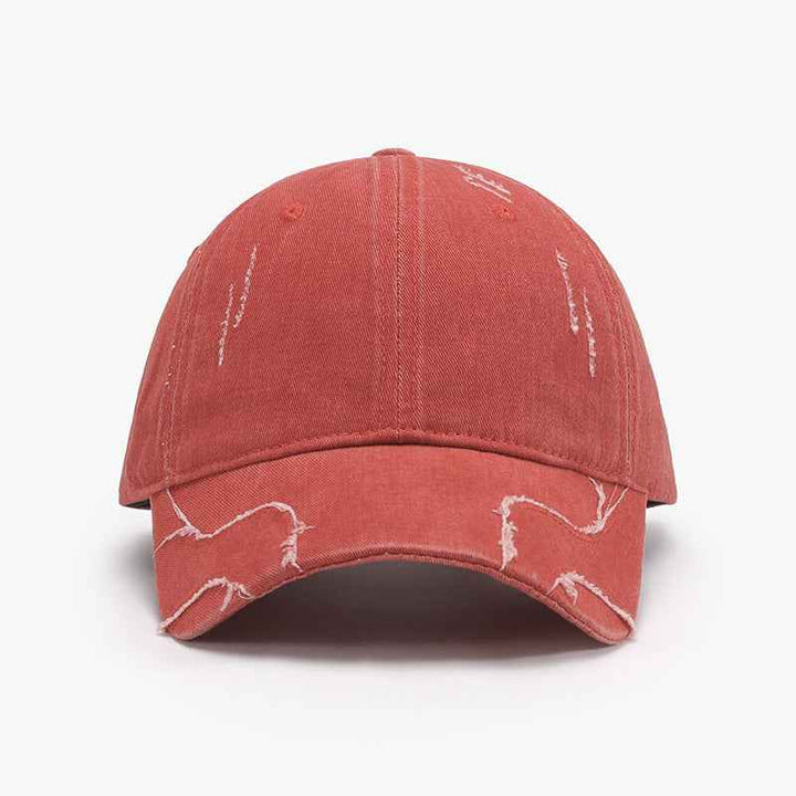 Men's Baseball Street Face-looking Small Peaked Cap 24A141 Orange Adjustable