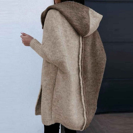 Women's Acrylic Oversized Ribbed Longline Cardigan Winter