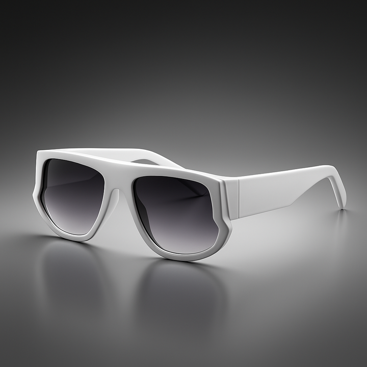 Trendy Wilder Style Sunglasses Frost White