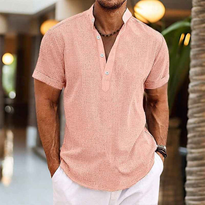 Men's Lightweight Short Sleeve Shirt Pink
