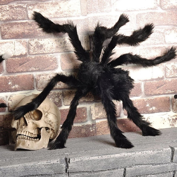 Polohovatelná dekorace pavouka od Halloween's s červenýma očima, 29.5 palce