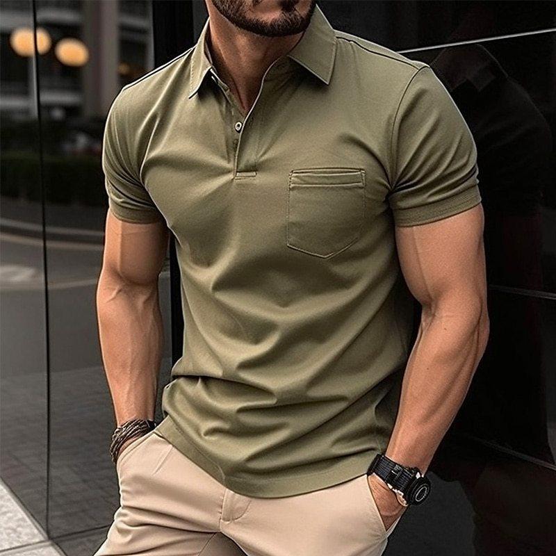 Stylish Men's Polo Shirt - Trendy Casual Wear Green
