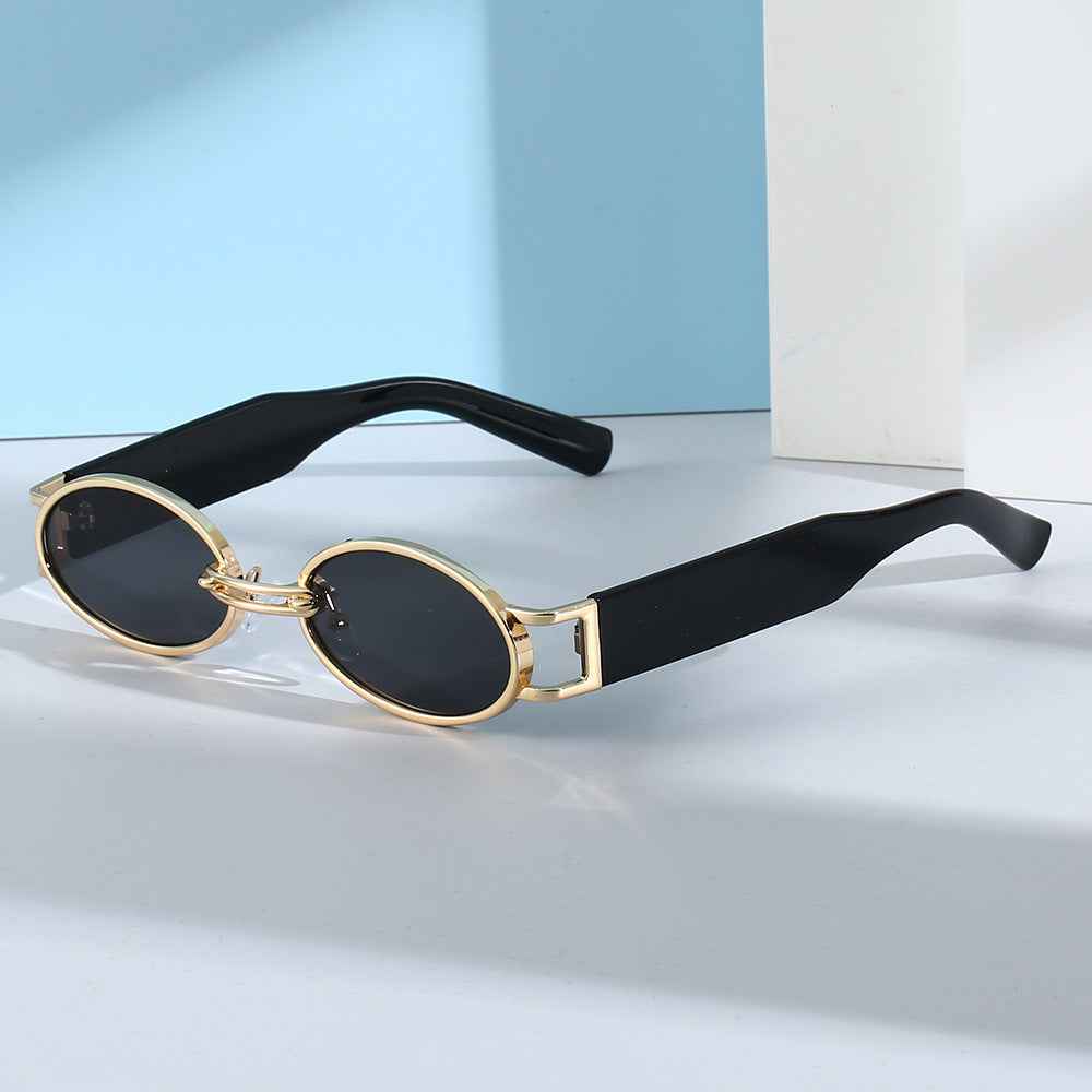 Retro Golden Aura Sunglasses for Stylish Looks