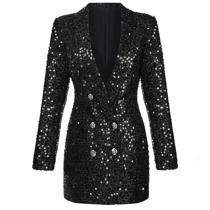 Women's Glitter Blazer Dress