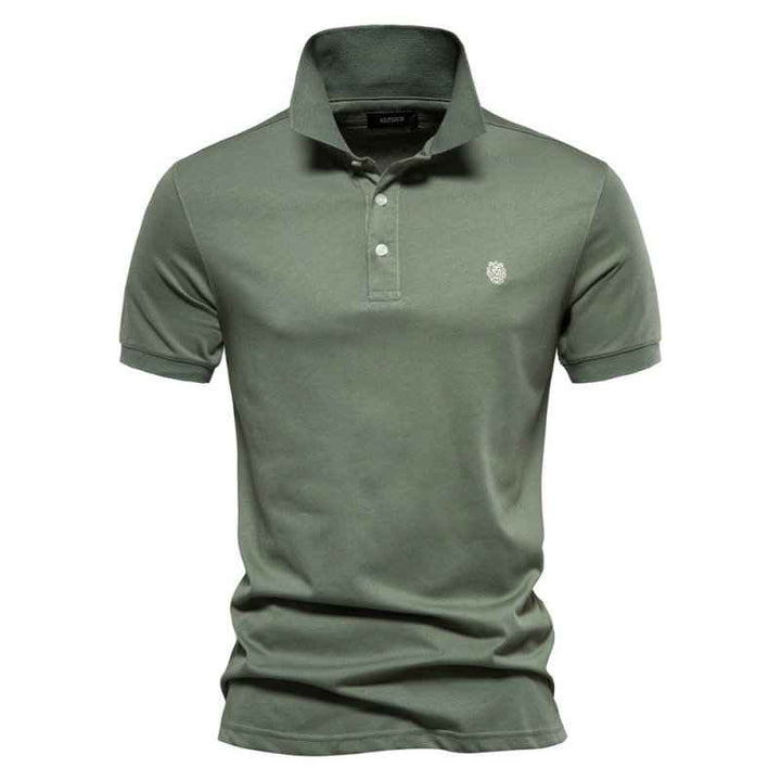 Lightweight Men's Summer Polo Shirt - Perfect for Warm Weather Green
