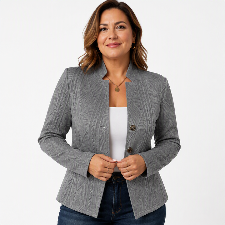 Women's Textured Blazer | Stylish Tailored Jacket for Fall & Spring