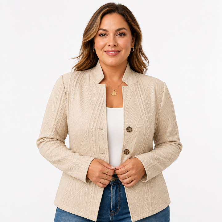 Women's Textured Blazer | Stylish Tailored Jacket for Fall & Spring
