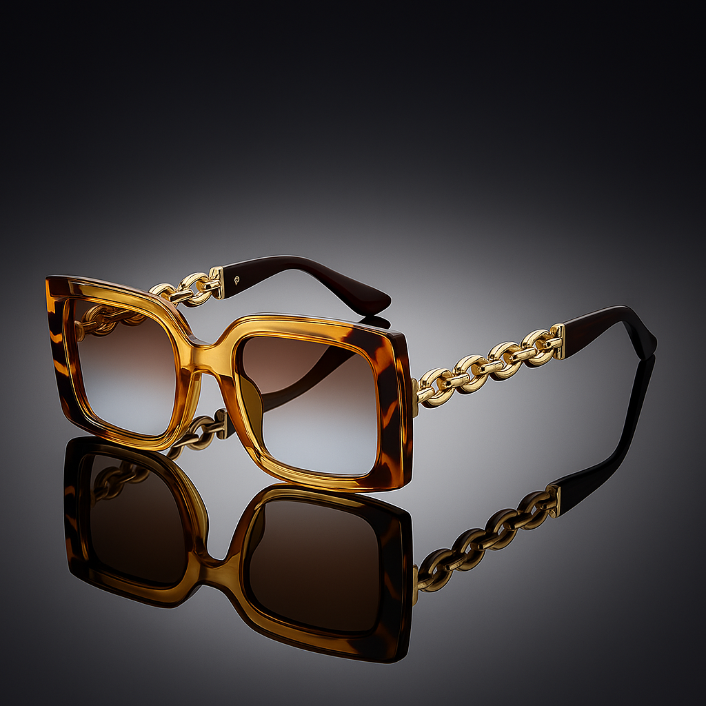 Stylish Sicilian-Inspired Sunglasses Honey Amber