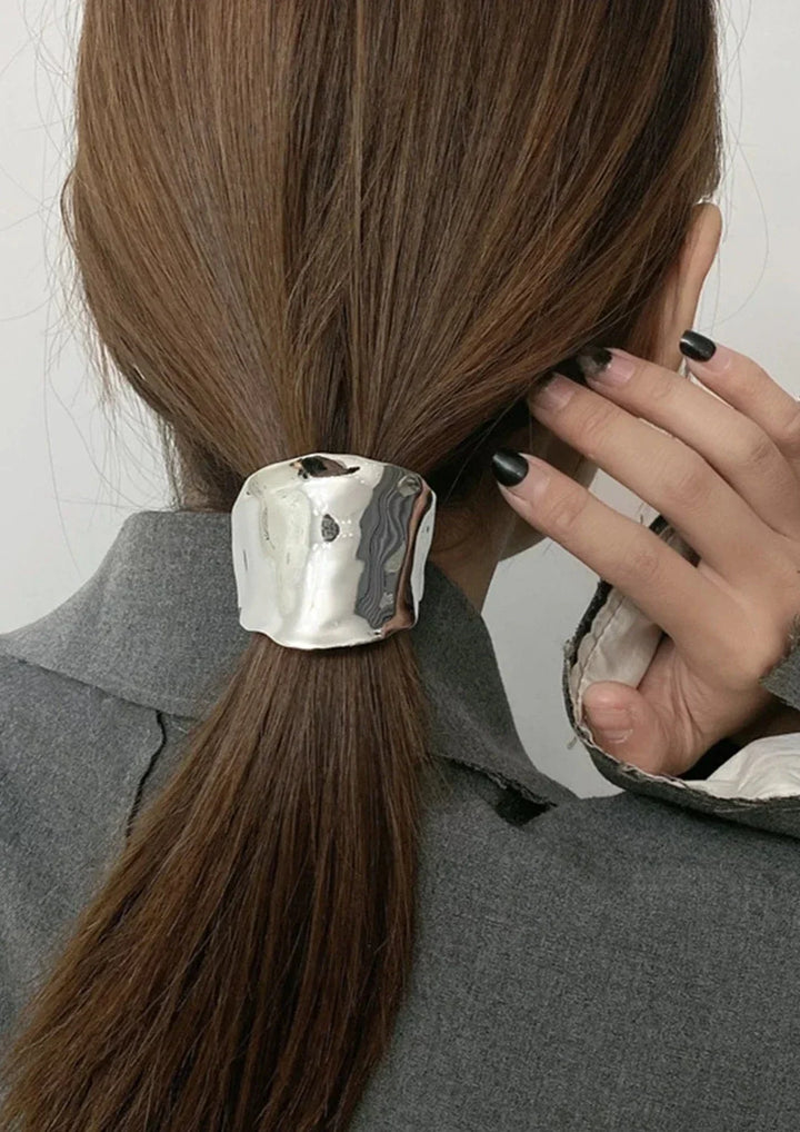 Ilana | Women's Minimalist Hair Cuff in Gold or Silver Metal Silver
