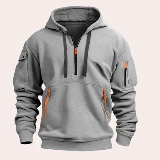 Men's Comfortable Casual Hoodie Gray