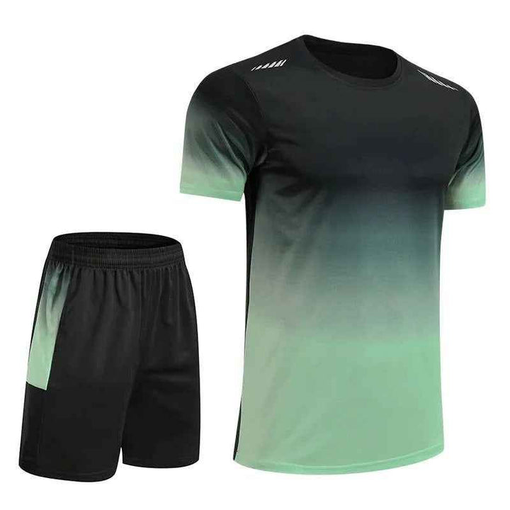 Men's Gradient Design Sportswear Set Green