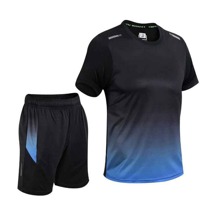 Men's Gradient Design Sportswear Set Blue