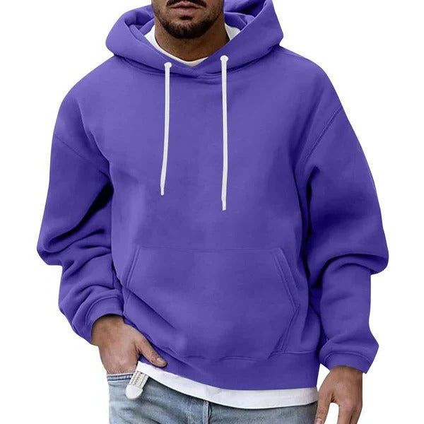 Men's Casual Hoodie Violet