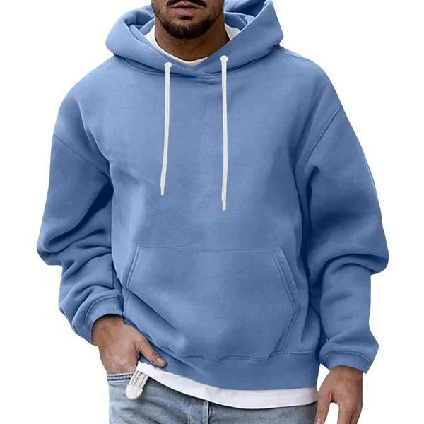 Men's Casual Hoodie Blue