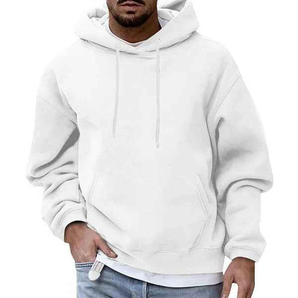 Men's Casual Hoodie White