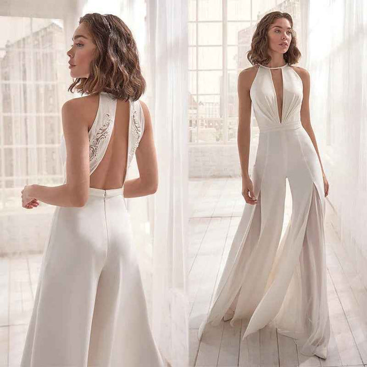 Women's Elegant V Neck Jumpsuit for Stylish Occasions