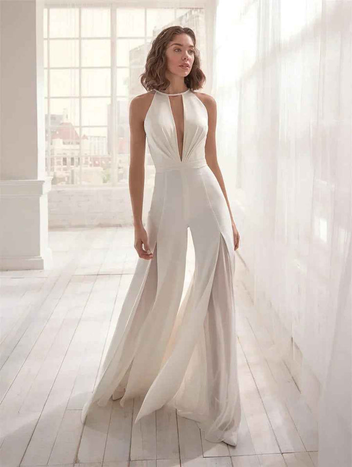 Women's Elegant V Neck Jumpsuit for Stylish Occasions