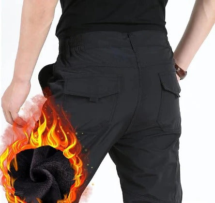 Men's Winter Cargo Pants Black