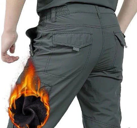Men's Winter Cargo Pants Gray