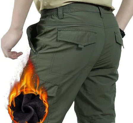 Men's Winter Cargo Pants Army Green