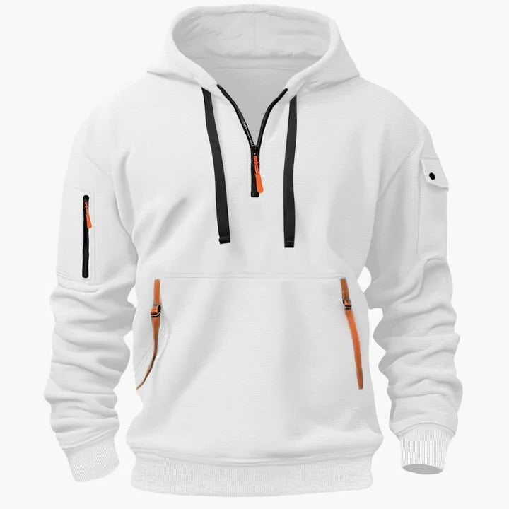 Men's Versatile All-Season Utility Hoodie White