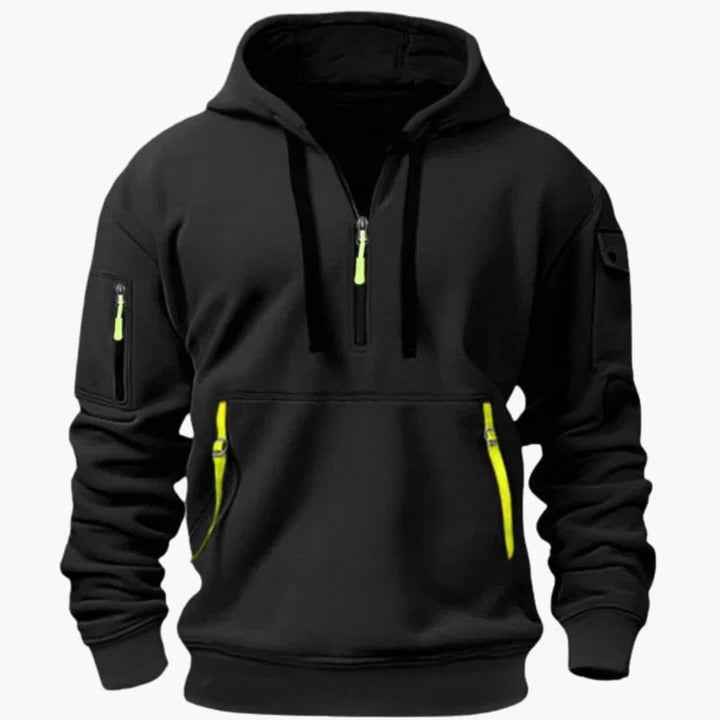 Men's Versatile All-Season Utility Hoodie Black