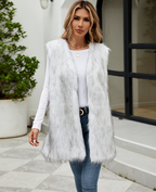 Women's Luxurious Soft Vest White