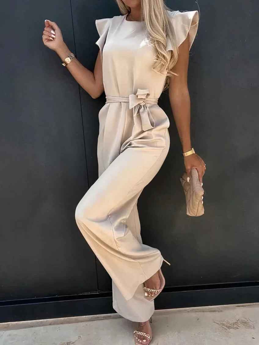 Women's Casual Short-Sleeve Jumpsuit